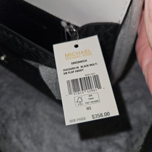 Michael Kors - Greenwich Small Color-Block Signature Logo Crossbody Bag NWT - Picture 5 of 7